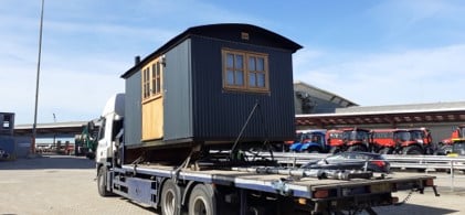 Shepherd's hut on truck